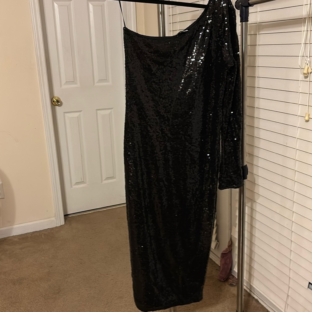 Women’s black glitter dress